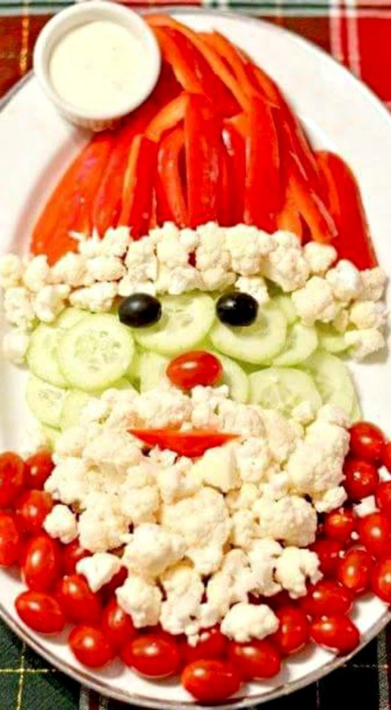 kerstman-groente-tafel