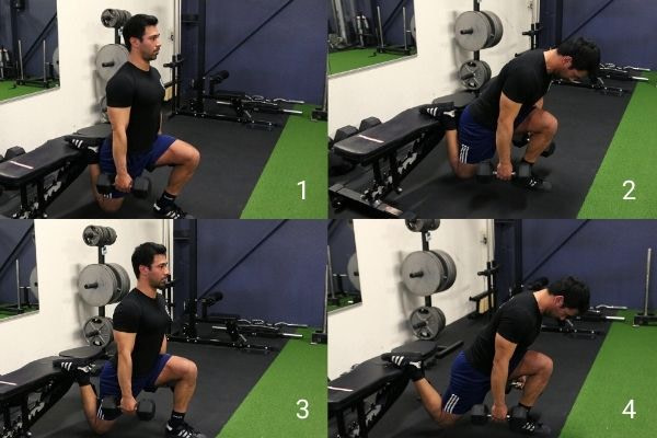 bulgarian split squat uitvoering