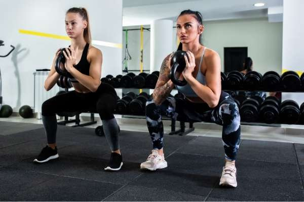 dumbbell front squat