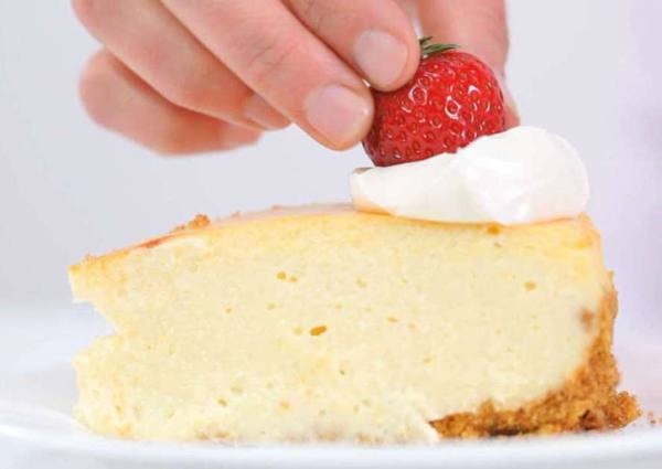 vegetarische eiwitrijke cheesecake