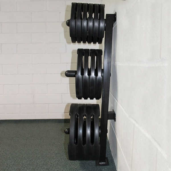 fitness thuis home gym wall plate tree