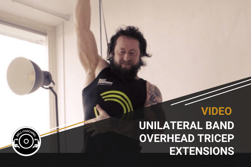 Unilateral Band Overhead Tricep Extensions