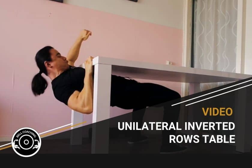 Unilateral Inverted Rows Table