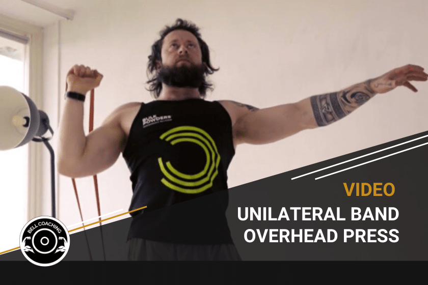Unilateral Band Overhead Press