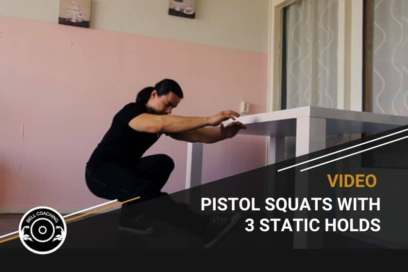 Pistol Squats With 3 Static Holds