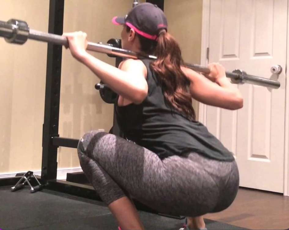 Squatten met squat schoenen diepte