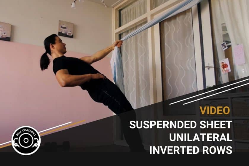 Suspended Sheet Unilateral Inverted Rows
